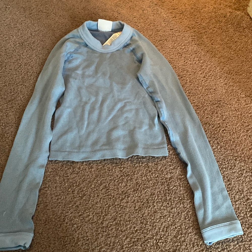 BDG light blue long sleeve compression shirt.